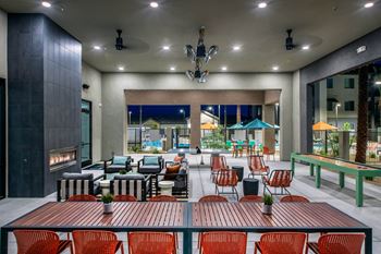 Patio lounge with ping pong & bbq grills